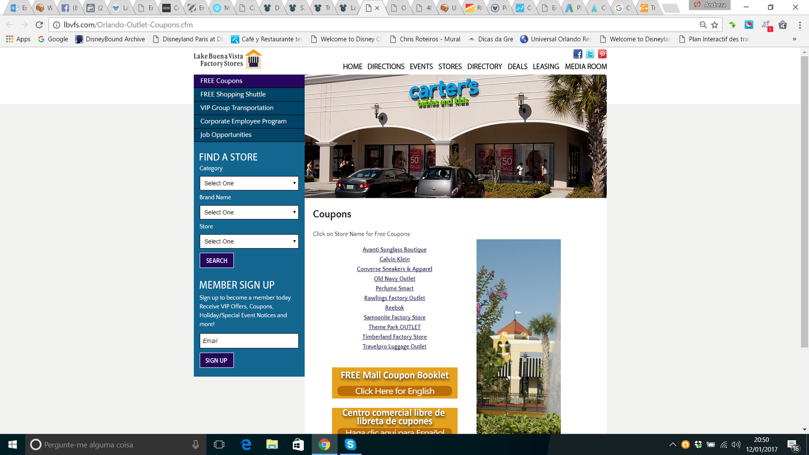 Coupons de desconto outlets miami