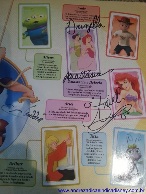 Álbum de figurinha Disney