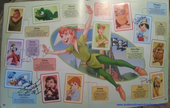 Álbum de figurinha Disney
