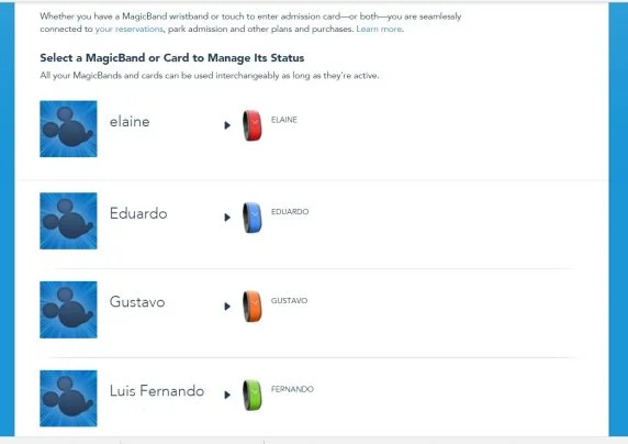magic band pulseira da Disney