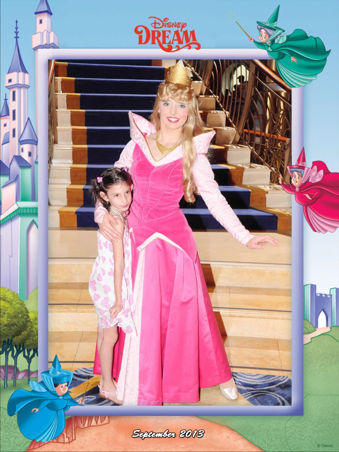 personagens no cruzeiro Disney