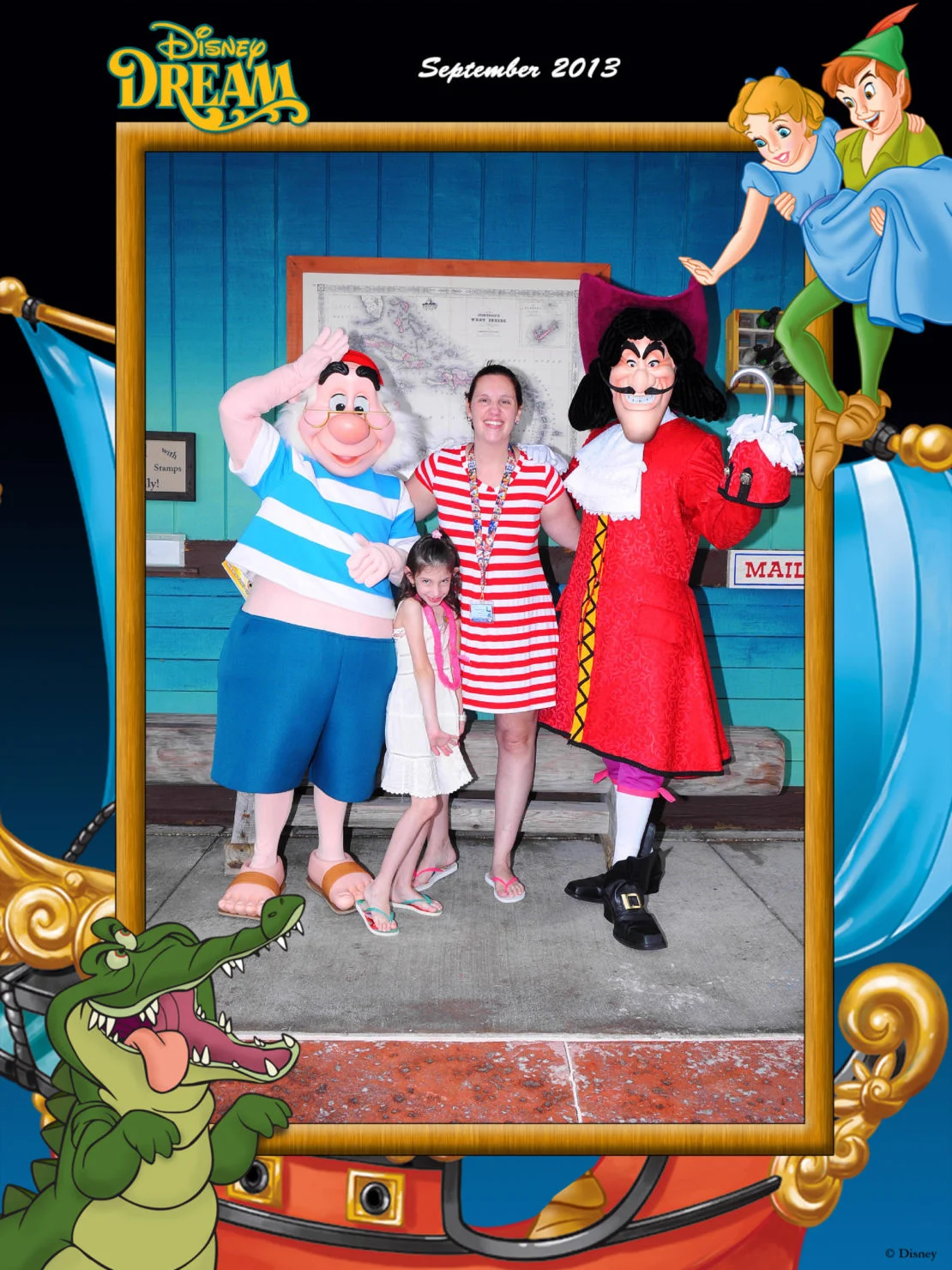 personagens no cruzeiro Disney