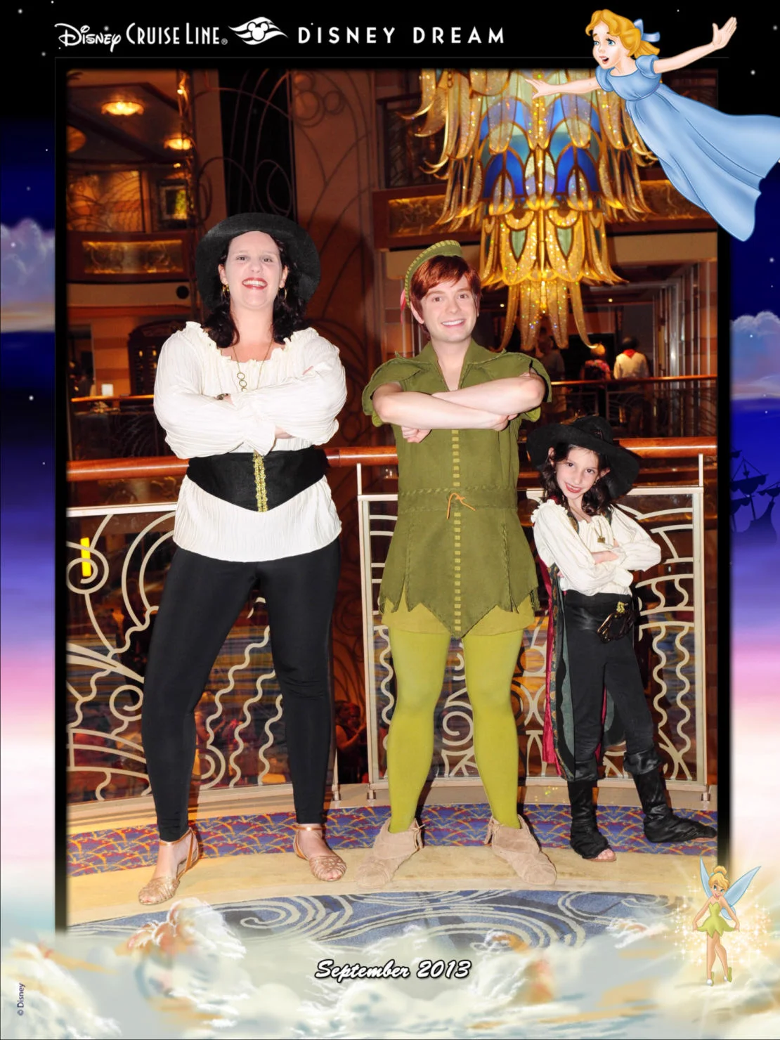 personagens no cruzeiro Disney