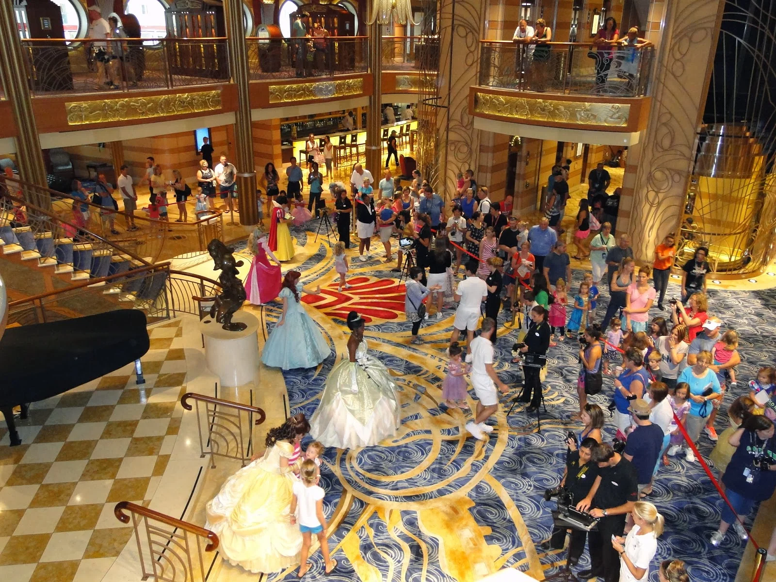 encontro com personagens Disney
