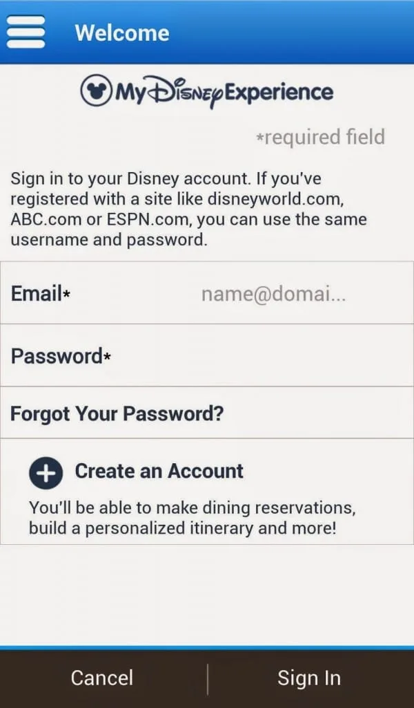 Como usar o My Disney Experience