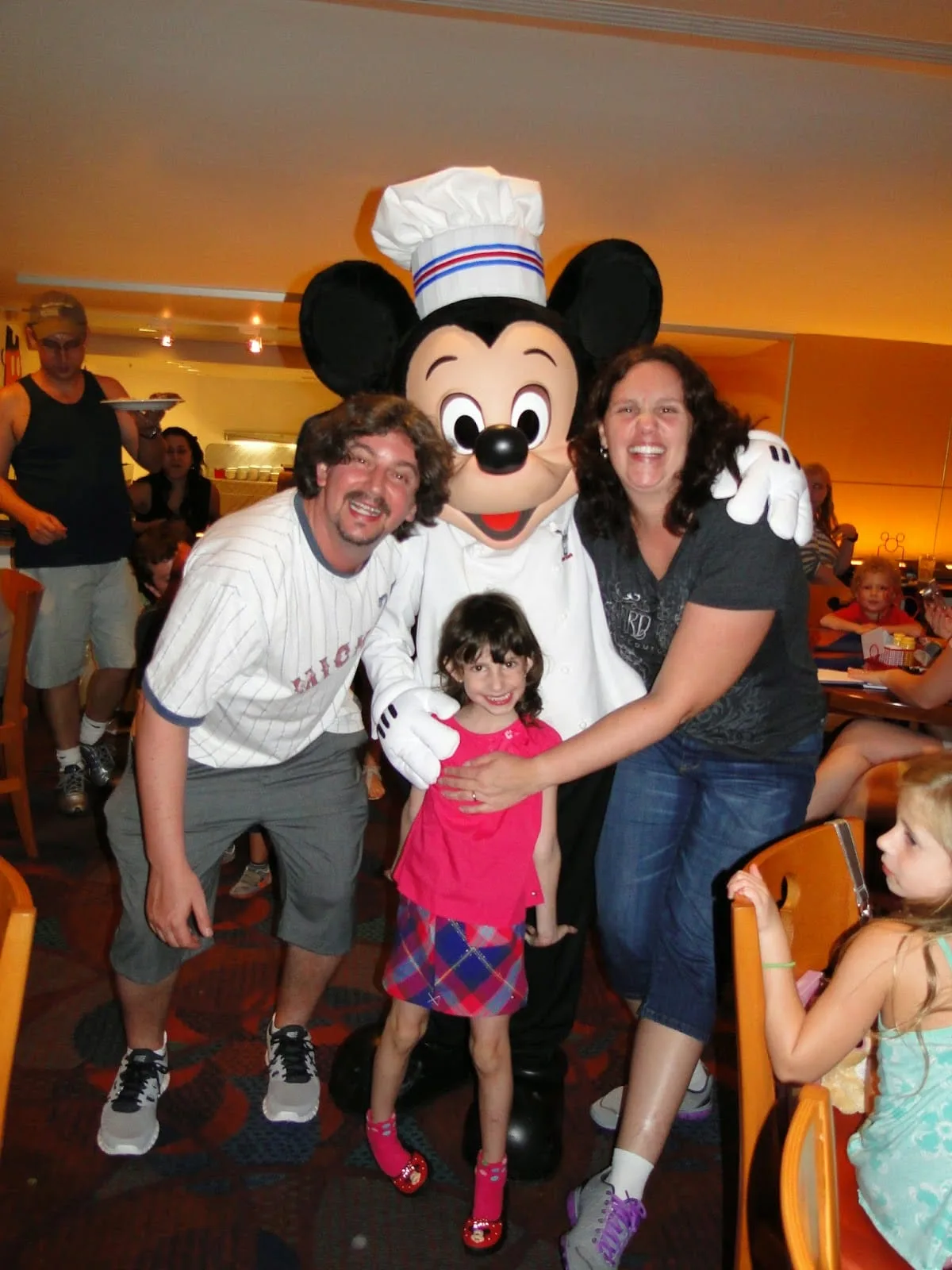 refeições com personagens na Disney